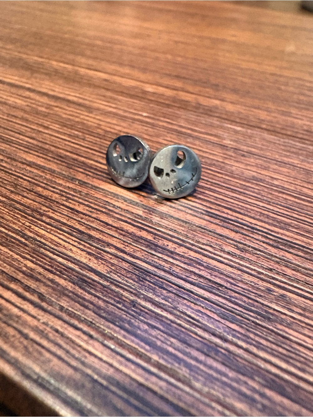 Nightmare before Christmas Jack Skellington Earrings - Gunmetal Finish